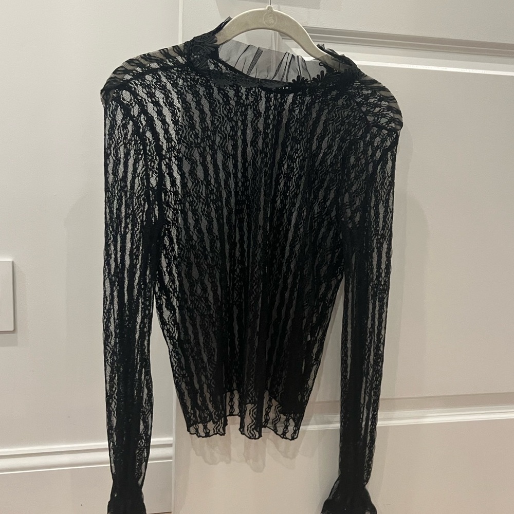 Zara net long sleeve